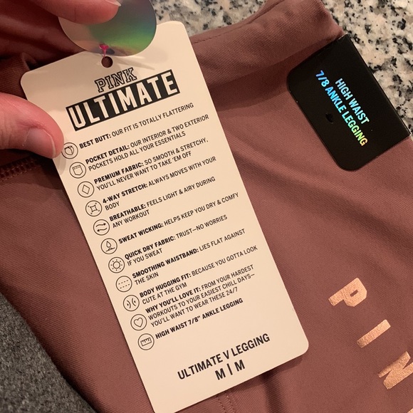 NWT Ultimate High Waist Victoria’s Secret 7/8 Ankle Legging - Picture 4 of 7